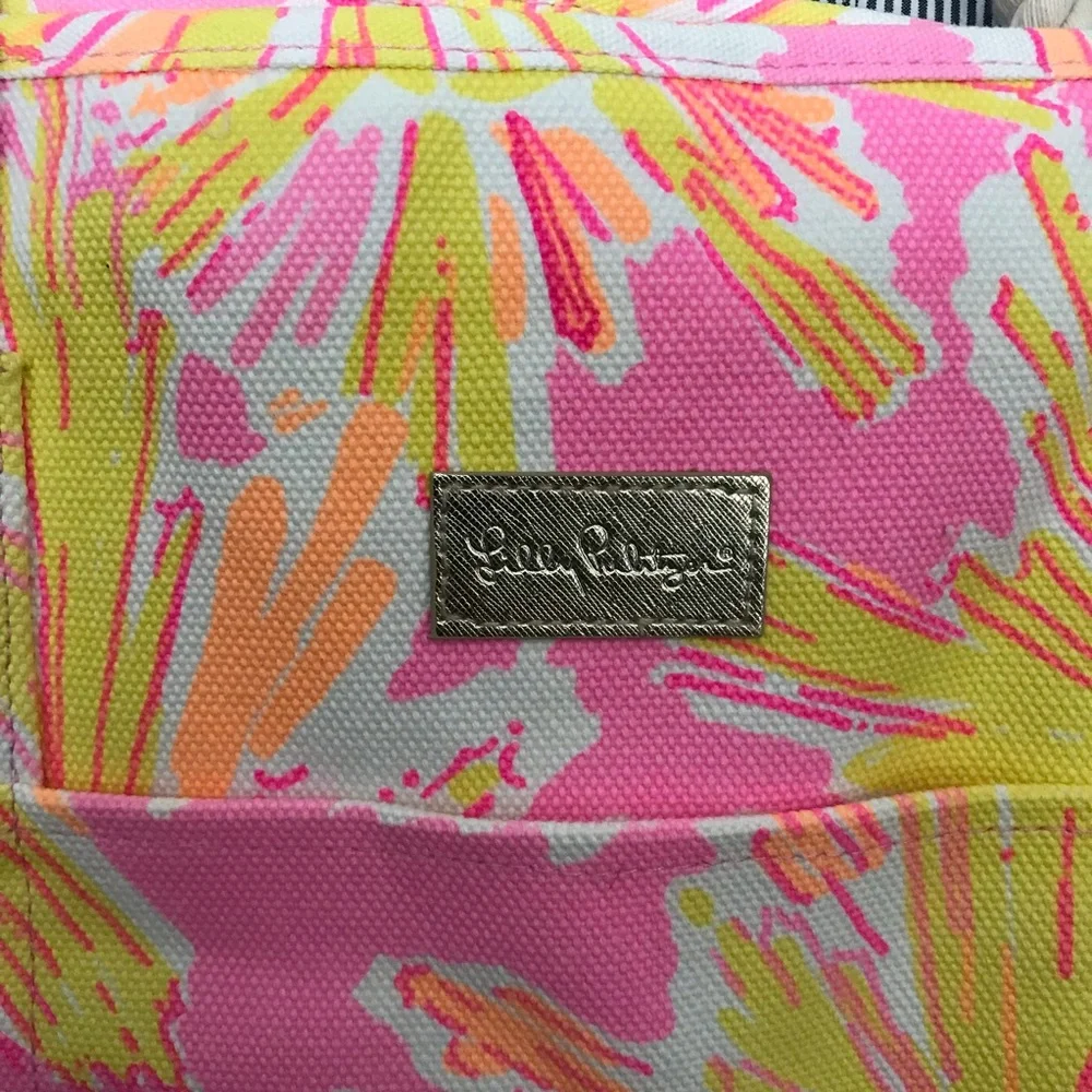 Lily Pulitzer Be The Sunshine Canvas Tote NEW